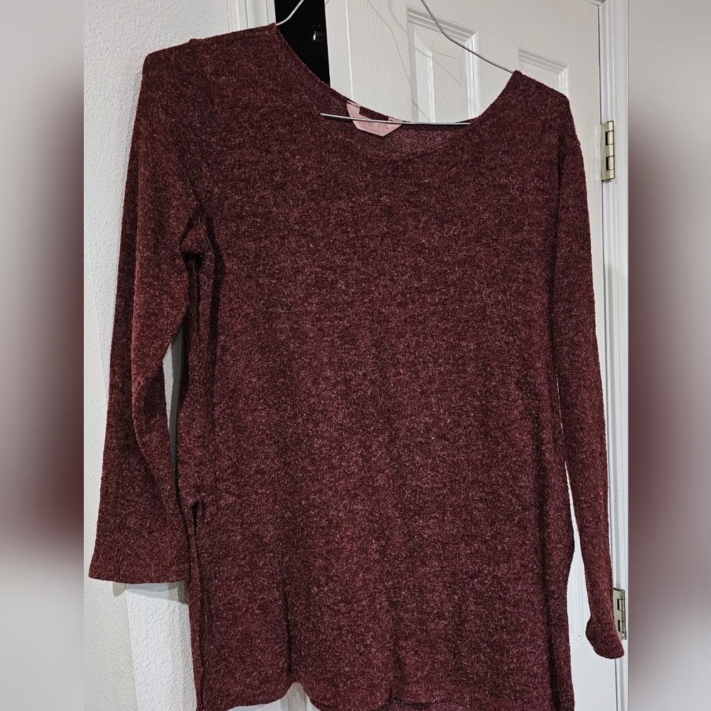 SJS Maroon Long Sleeve Top